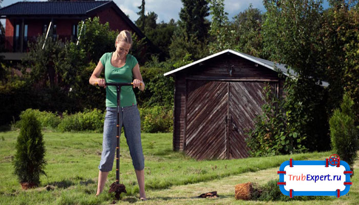 Ручной бур для бурения скважин