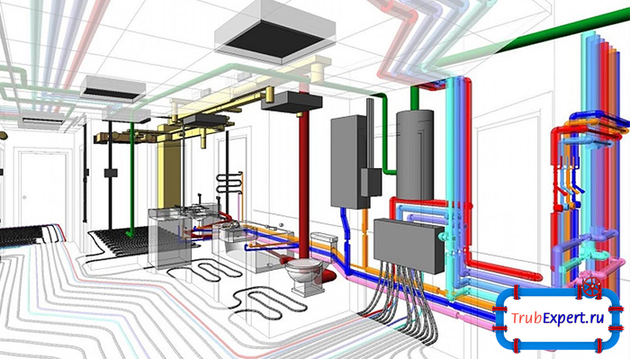 Монтаж и прокладка коммуникаций в каркасном доме