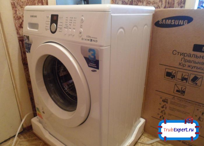 Распаковка стиральной машины перед подключением