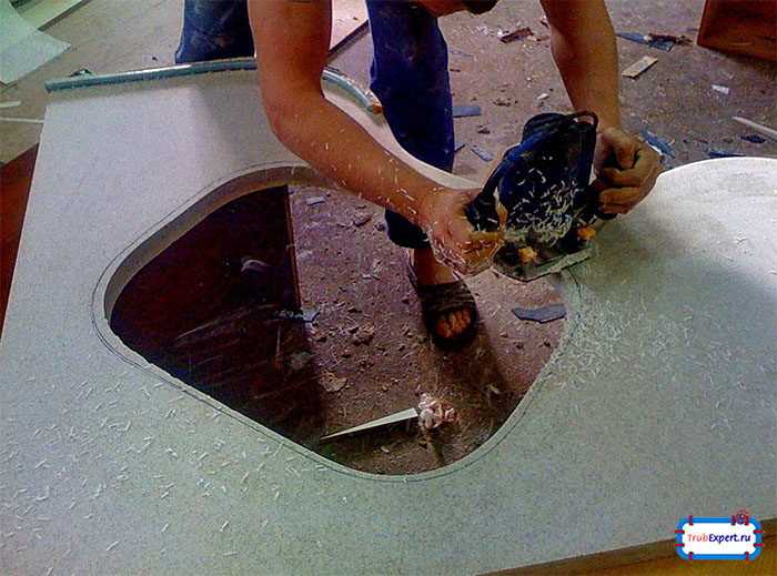 Монтаж мойки