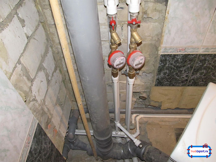 Состыковка трубы и стояка