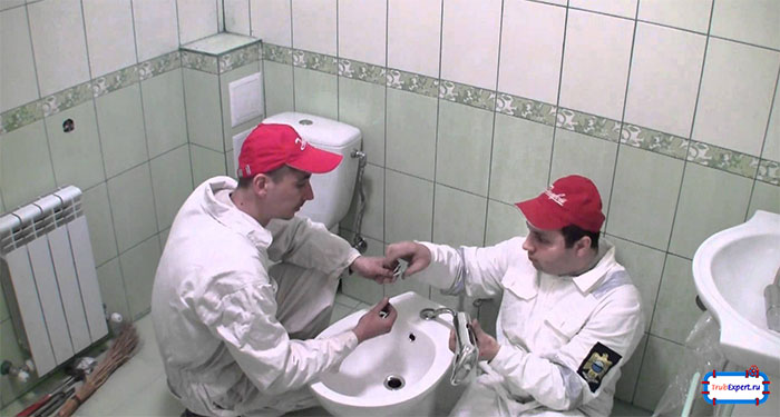 Установка биде