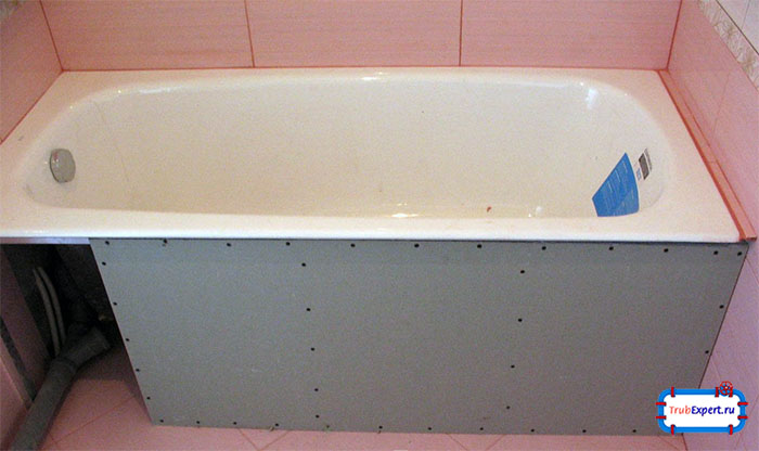 Установка ванной