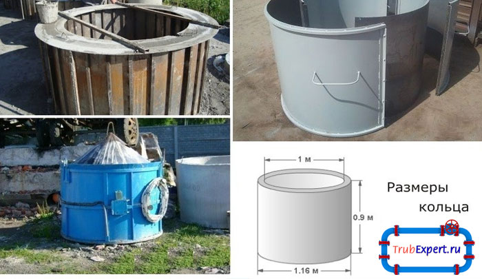 Бетонные кольца следует изготавливать на открытой площадке под навесом для того, чтобы в раствор не попали посторонние предметы или же осадки