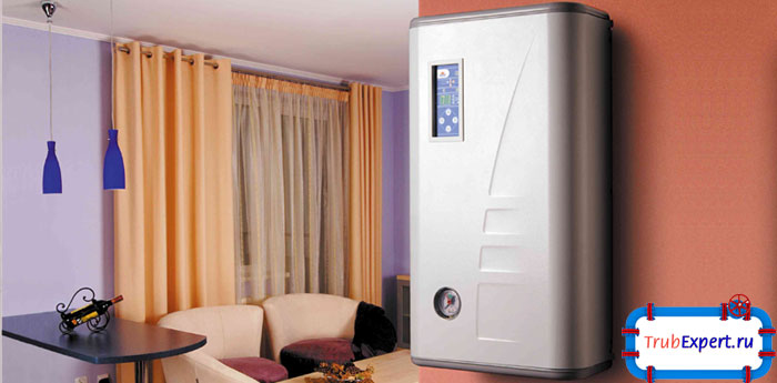 Электрический котел легкий и компактный, данное оборудование можно установить в жилых помещениях