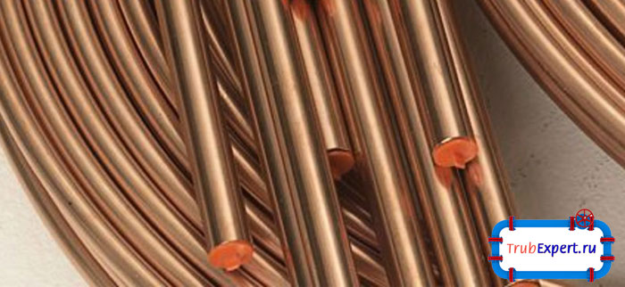 Отоженные медные трубы пластичны, данное качество облегчают мроцесс монтажа
