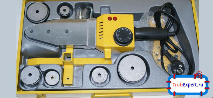 Прибор для сварки полипропиленовых труб несложен в эксплуатации и специальных навыков от Вас не потребуется