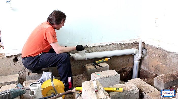 уклон трубы