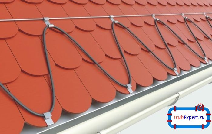 монтаж греющего кабеля