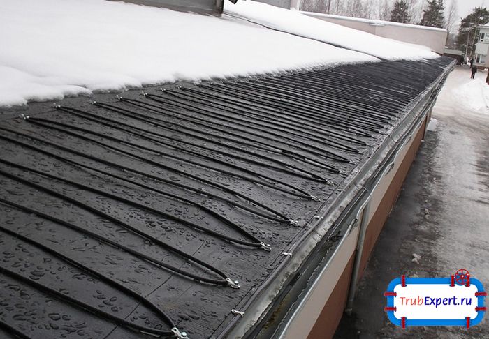 Работа обогревающего кабеля