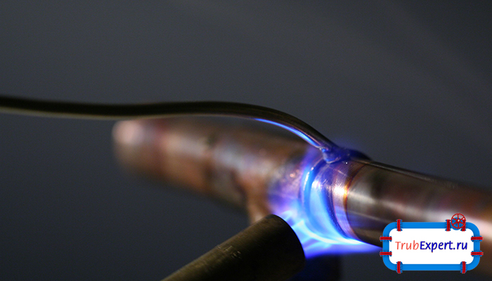 Пайка медных трубок