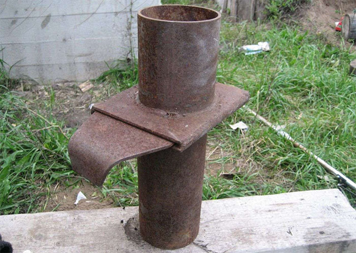 Дымоход с затвором