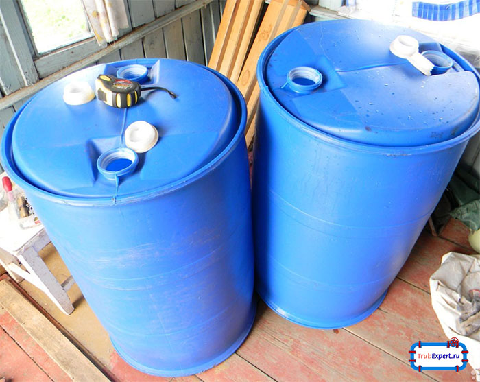 Септик из бочек