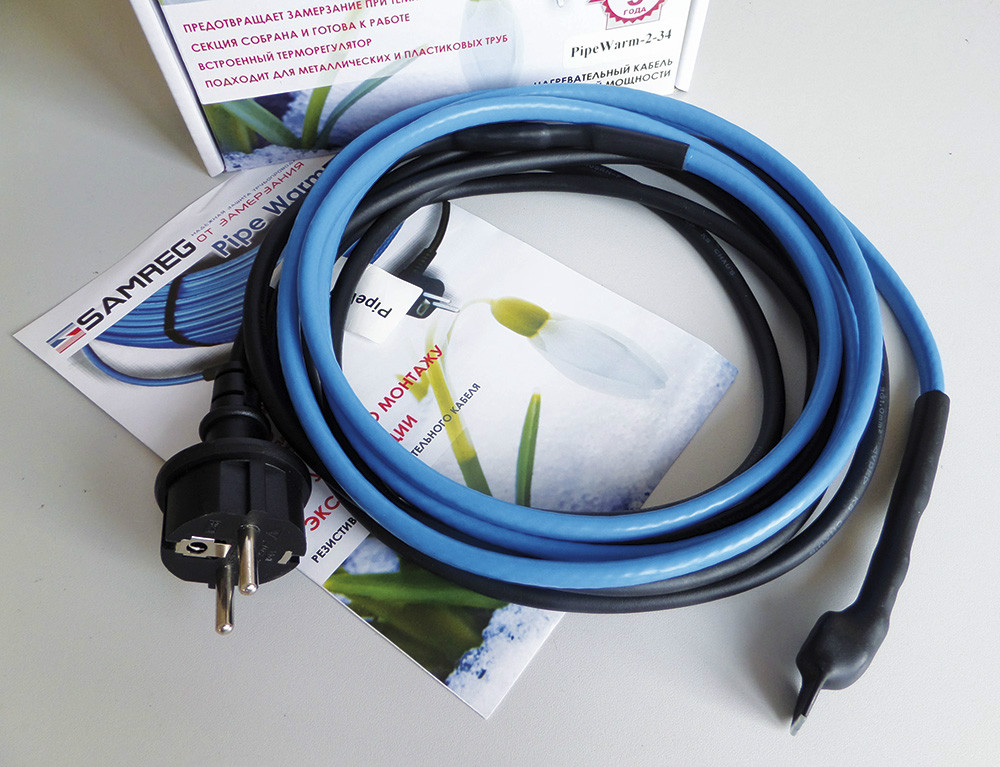 Резистивный кабель для водопровода