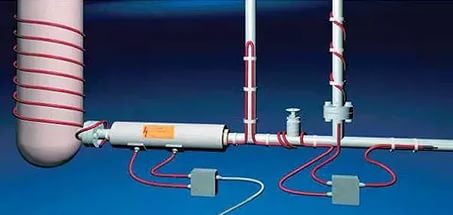 Внутренний обогрев труб