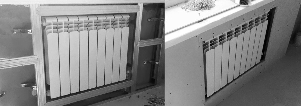 Короб на батарею из гипсокартона