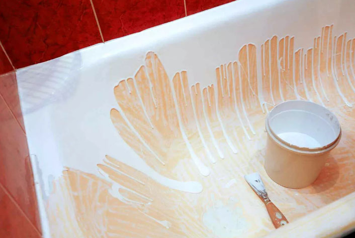 Как обновить старую ванну из чугуна в домашних условиях: инструкция