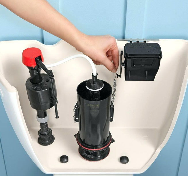 Устройство сливного бачка унитаза