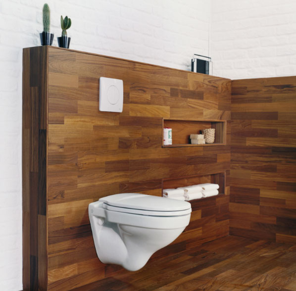 Установка подвесного настенного унитаза