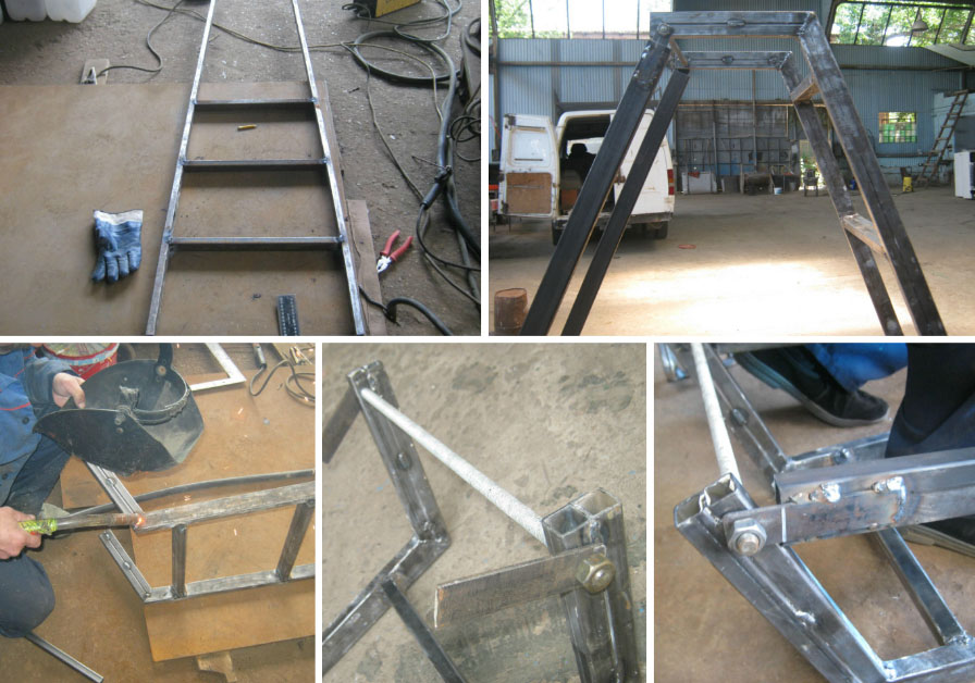 Лестница из металлического каркаса профильной трубы: инструкция по изготовлению